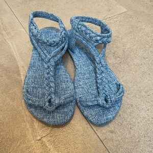 New Ankle Strap Stylish Blue Women's Sandals